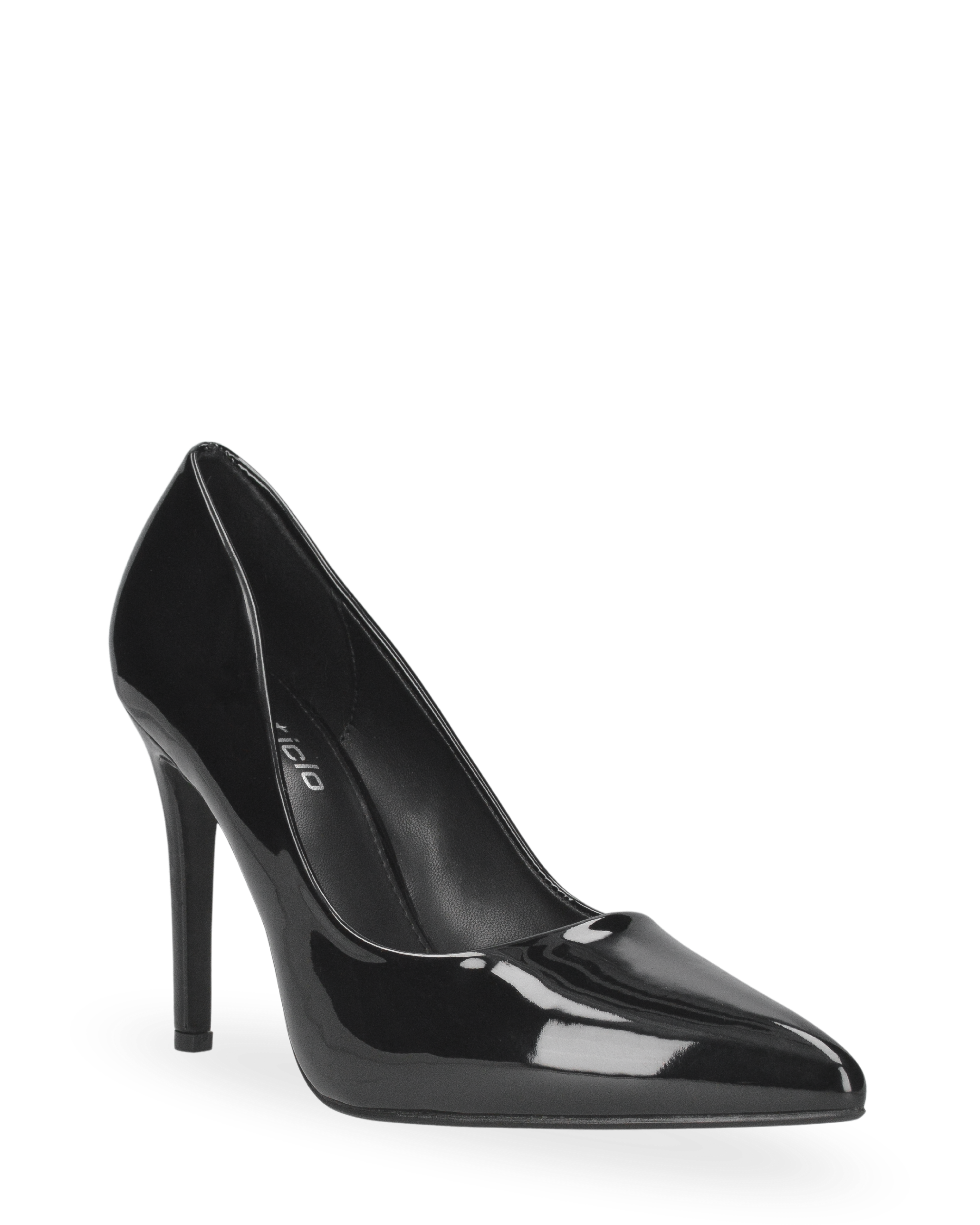 SILJE - décolleté con tacco a spillo in nero lucido