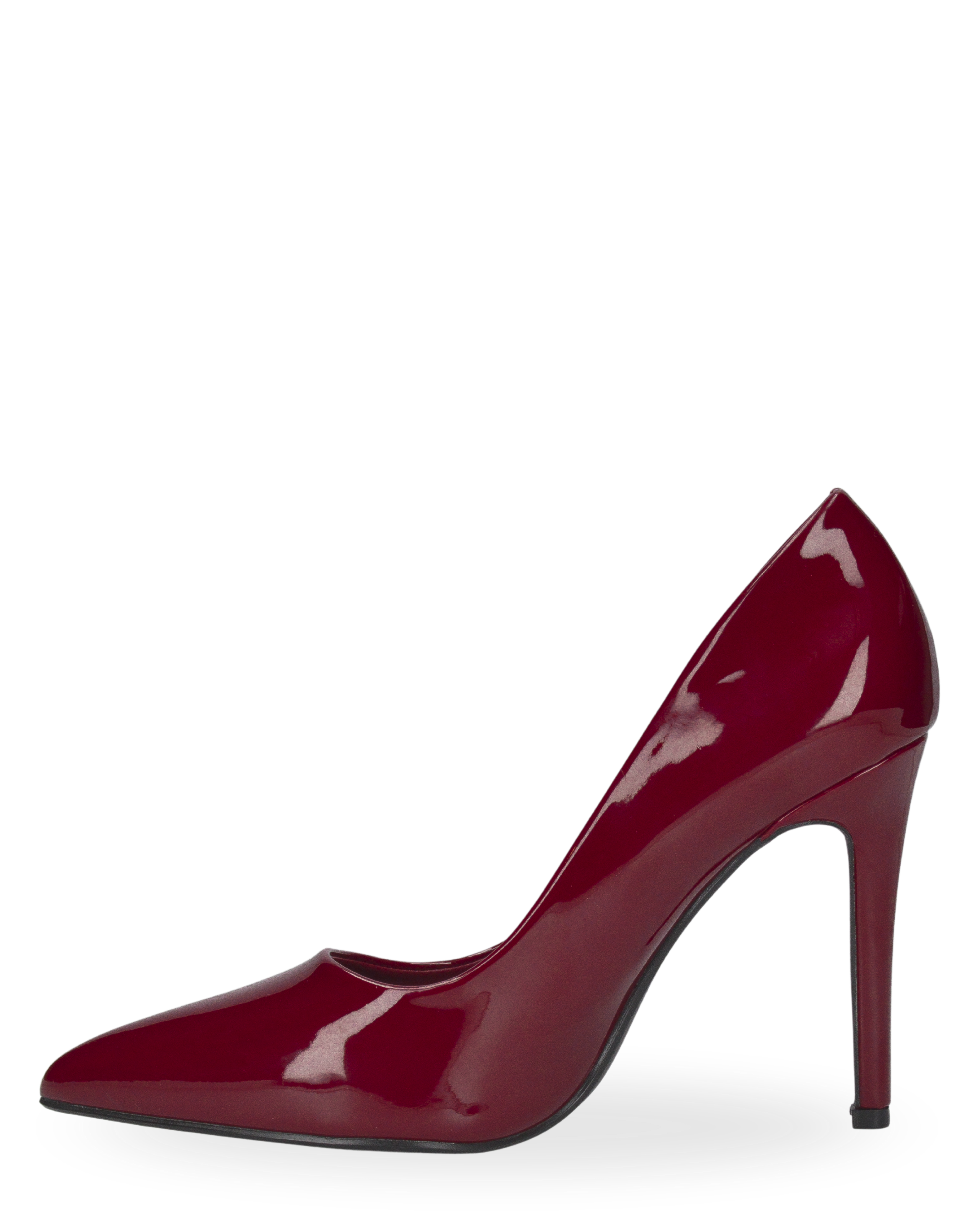 SILJE - décolleté con tacco a spillo in bordeaux lucido