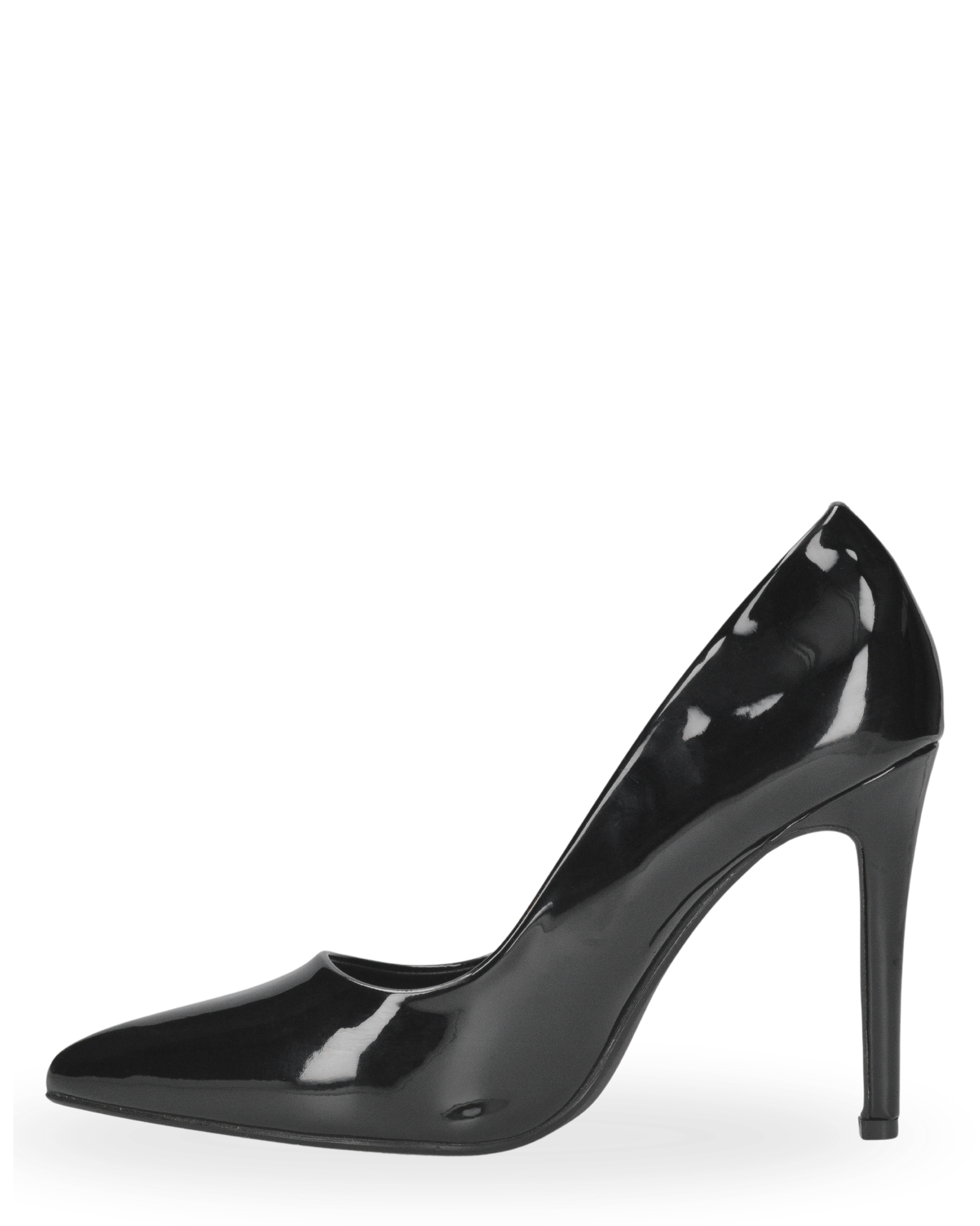 SILJE - décolleté con tacco a spillo in nero lucido