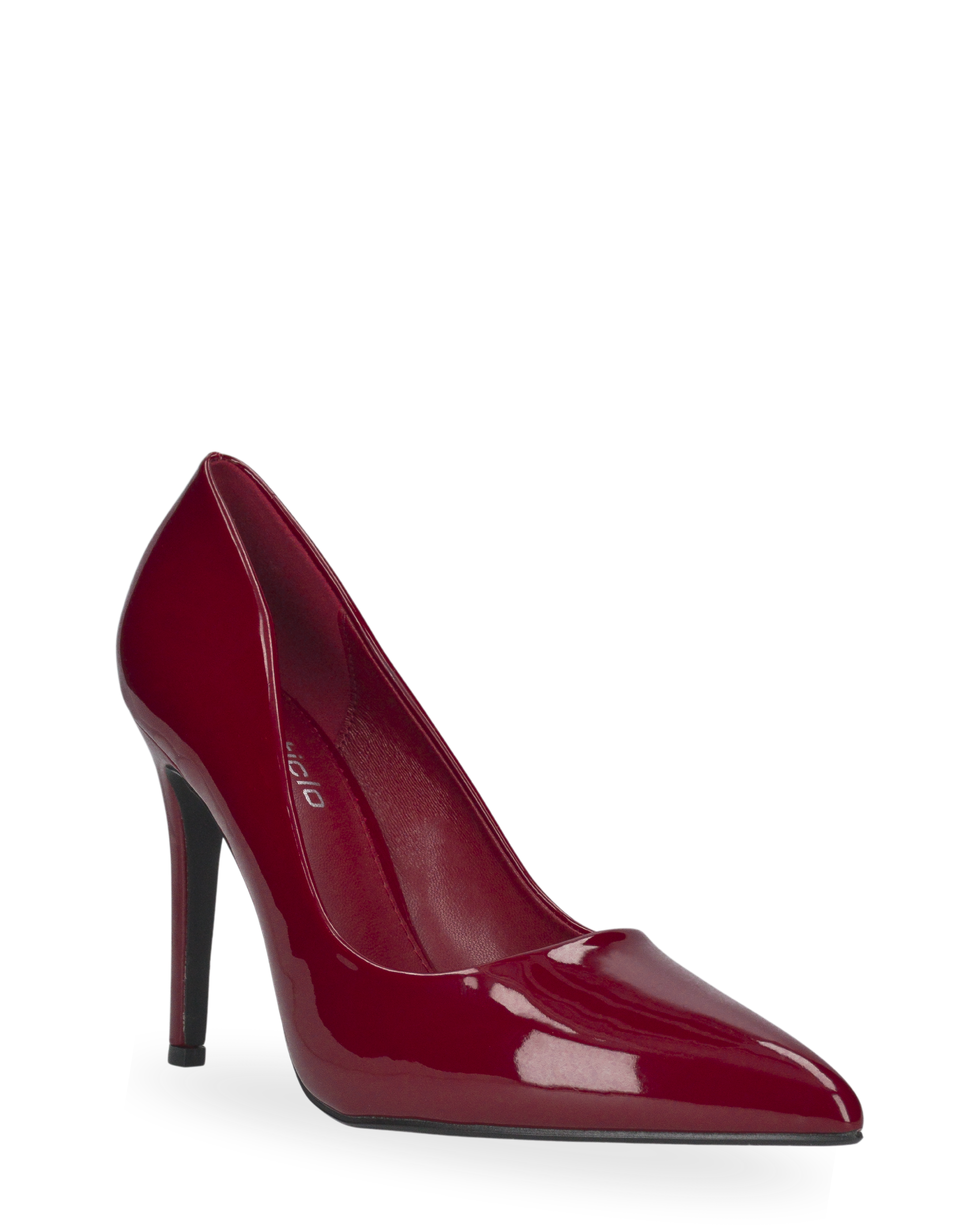 SILJE - décolleté con tacco a spillo in bordeaux lucido