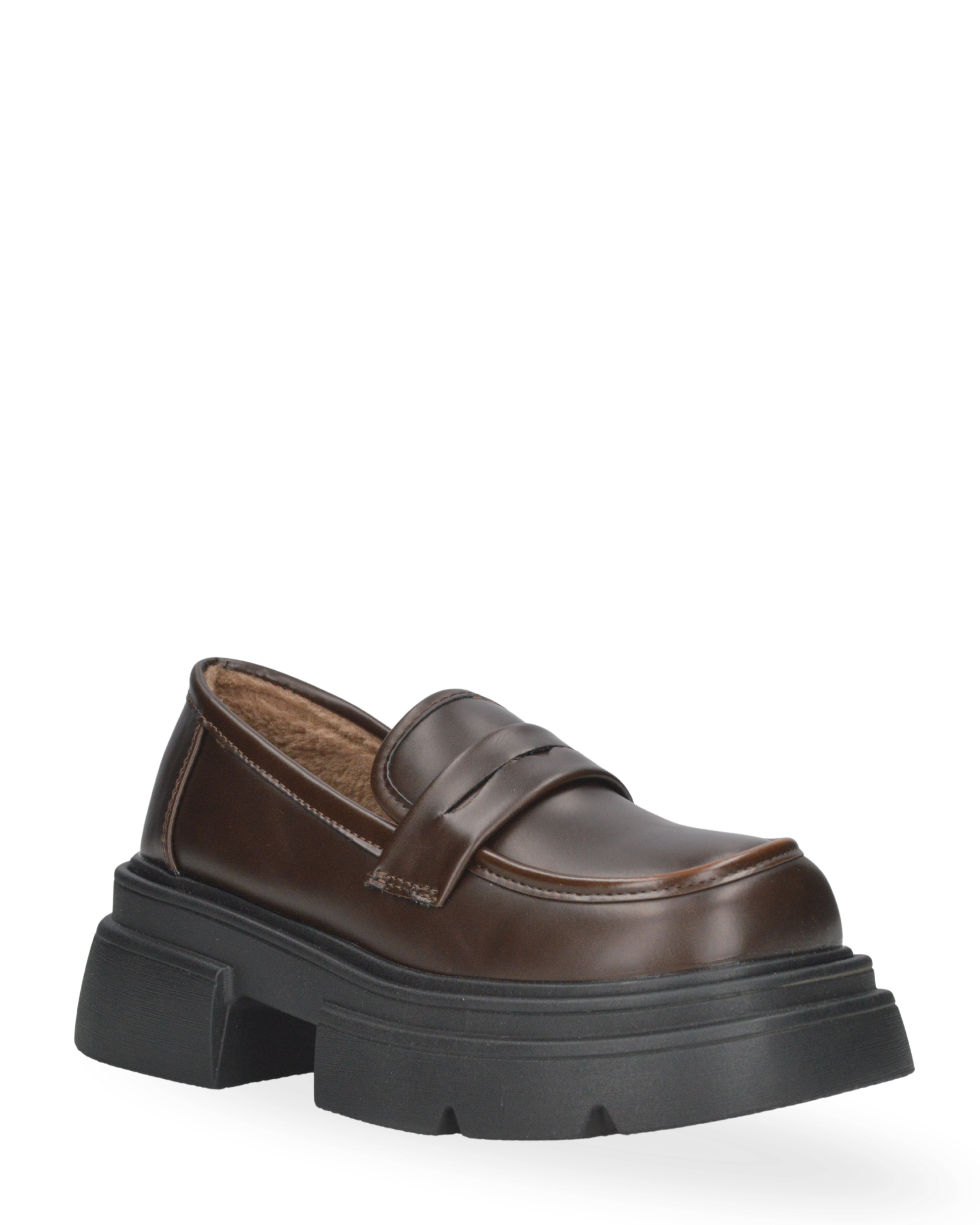 MARLA - moccasini con platform marroni