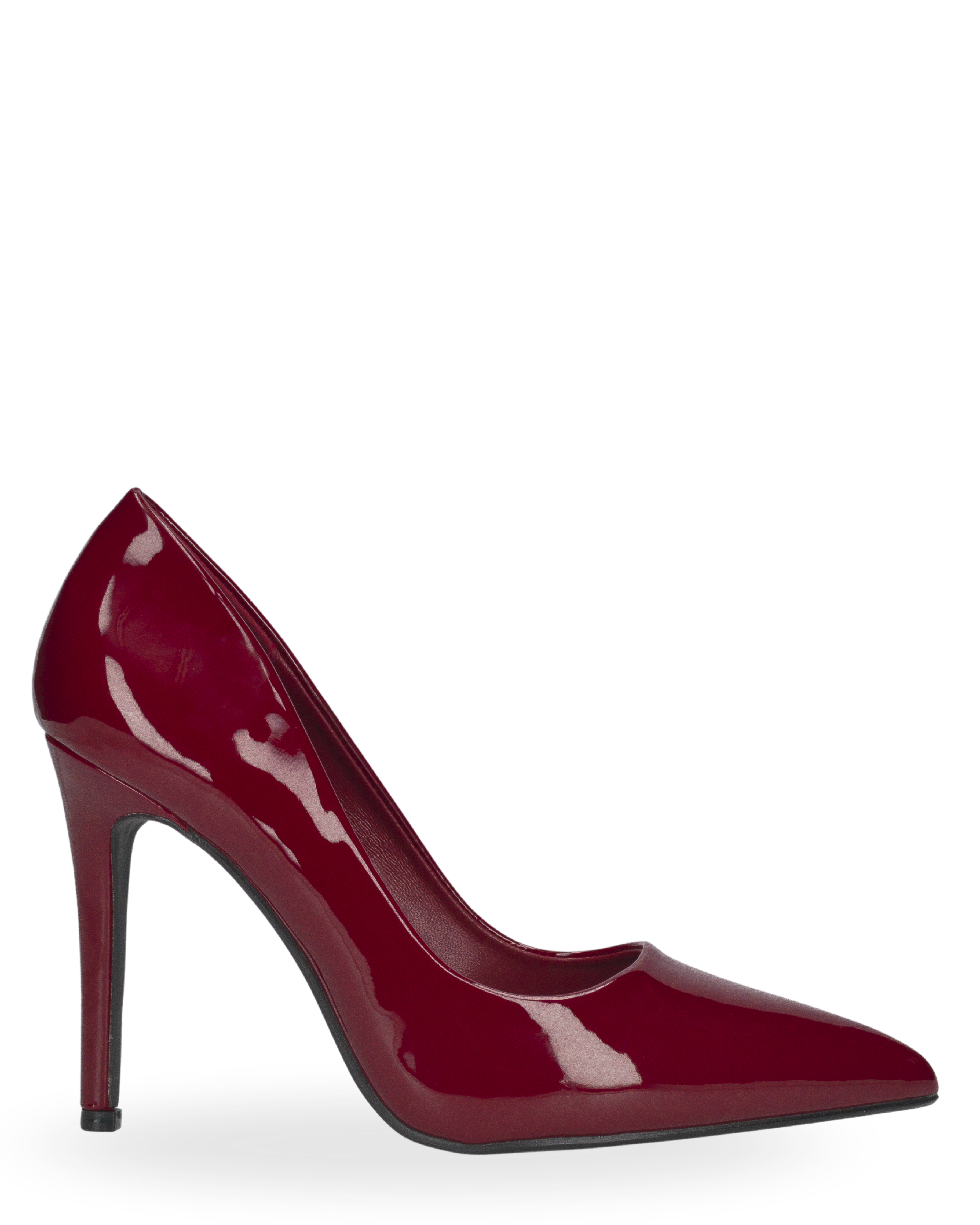SILJE - décolleté con tacco a spillo in bordeaux lucido