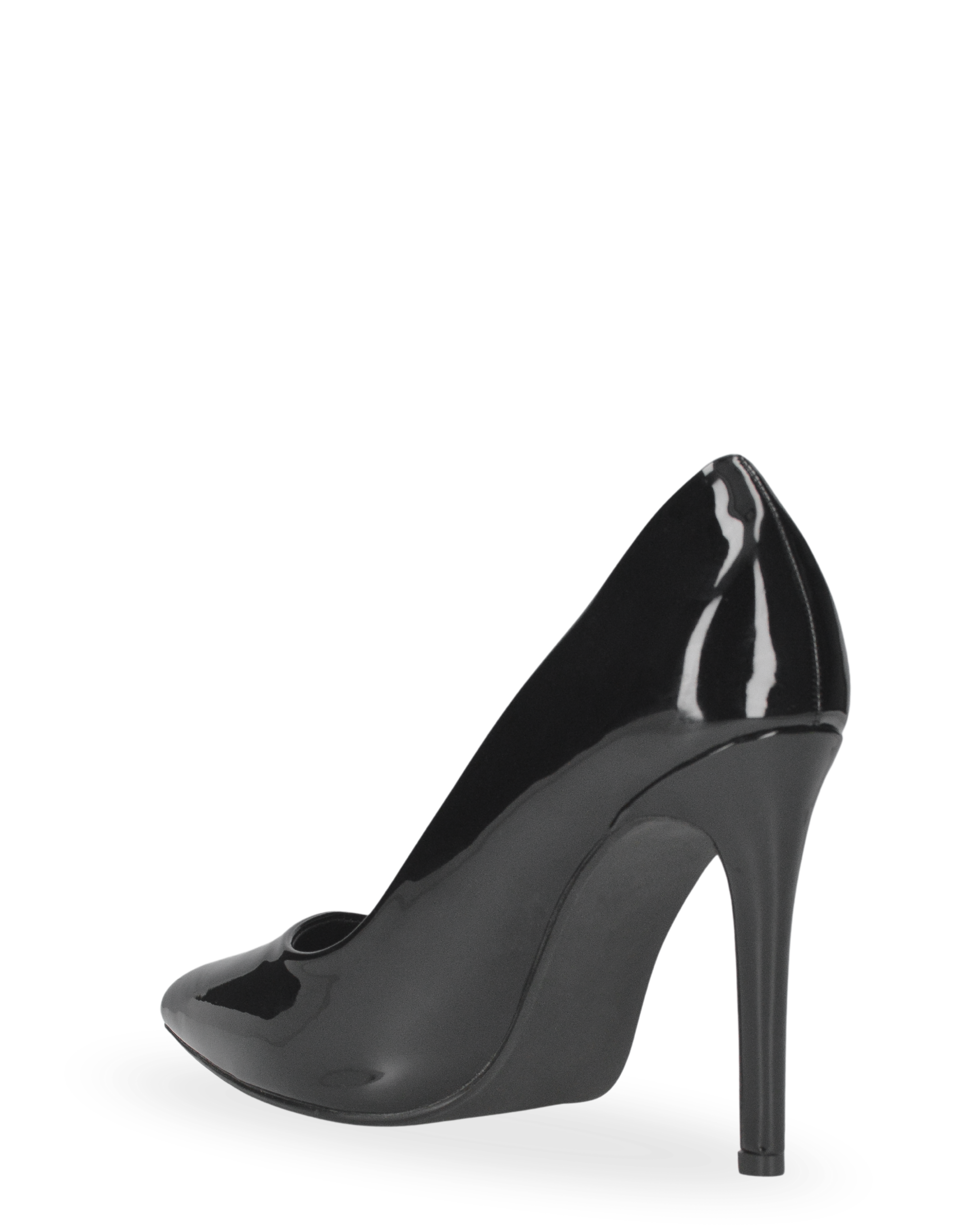 SILJE - décolleté con tacco a spillo in nero lucido