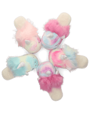 RAINBY - pantofole a forma di unicorni colorati in materiale peluche