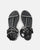 RILEY - sandali neri con borchie metalliche e cinturini