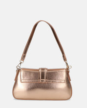 ROBIN - borsa a spalla champagne con fibbia oro