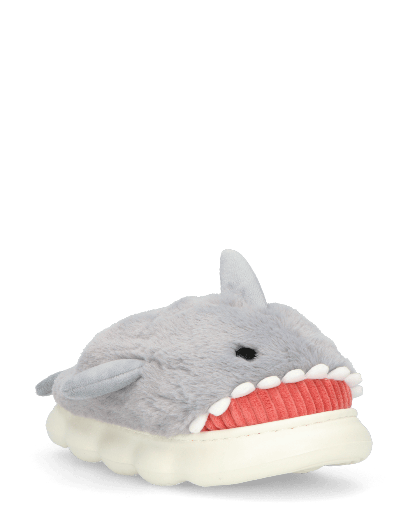 SHARKY - pantofole grigie a forma di squalo peluche