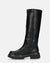 SANDRA - stivali anfibi neri con cerniera laterale