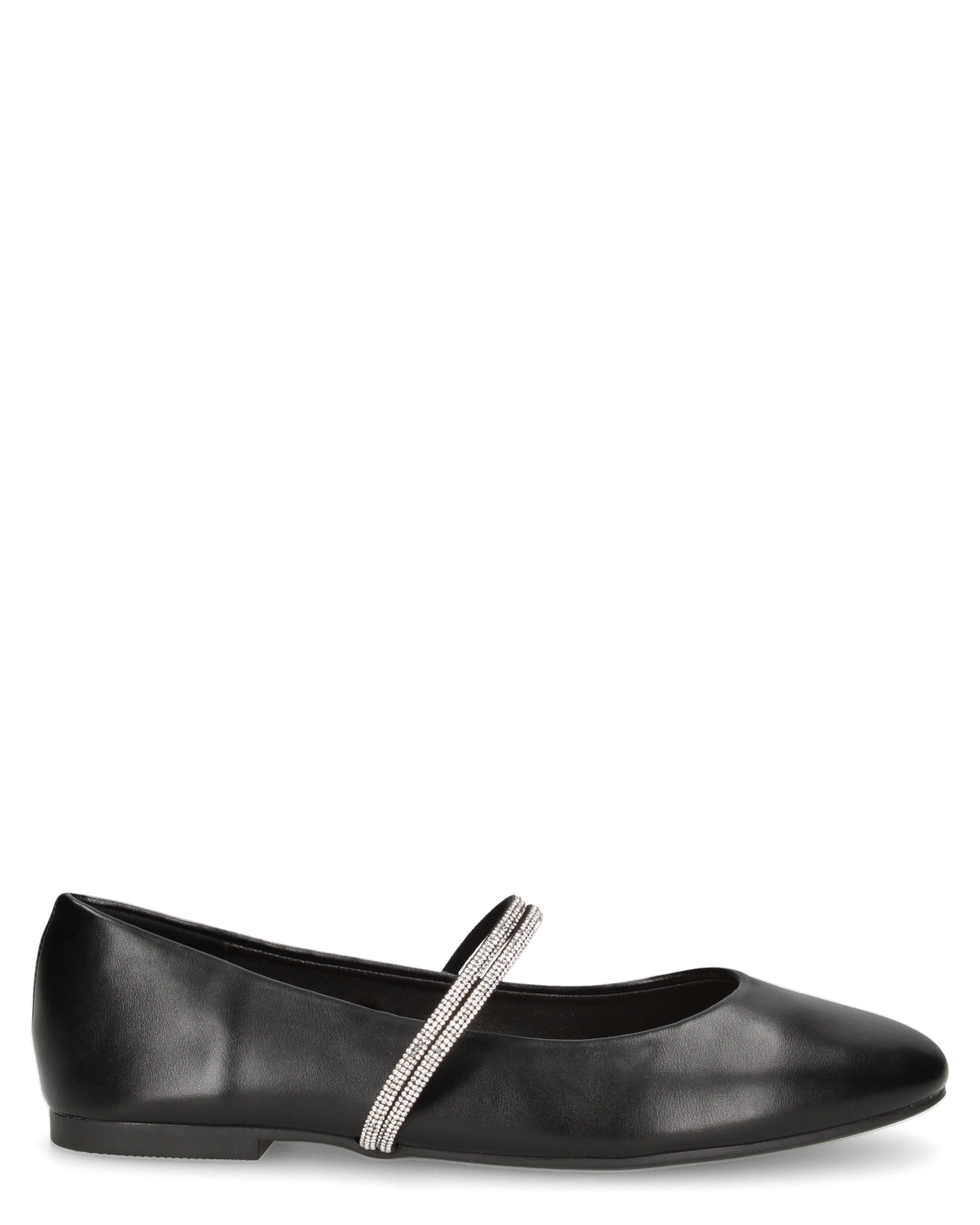SELMA - ballerine nere con listini glitterati