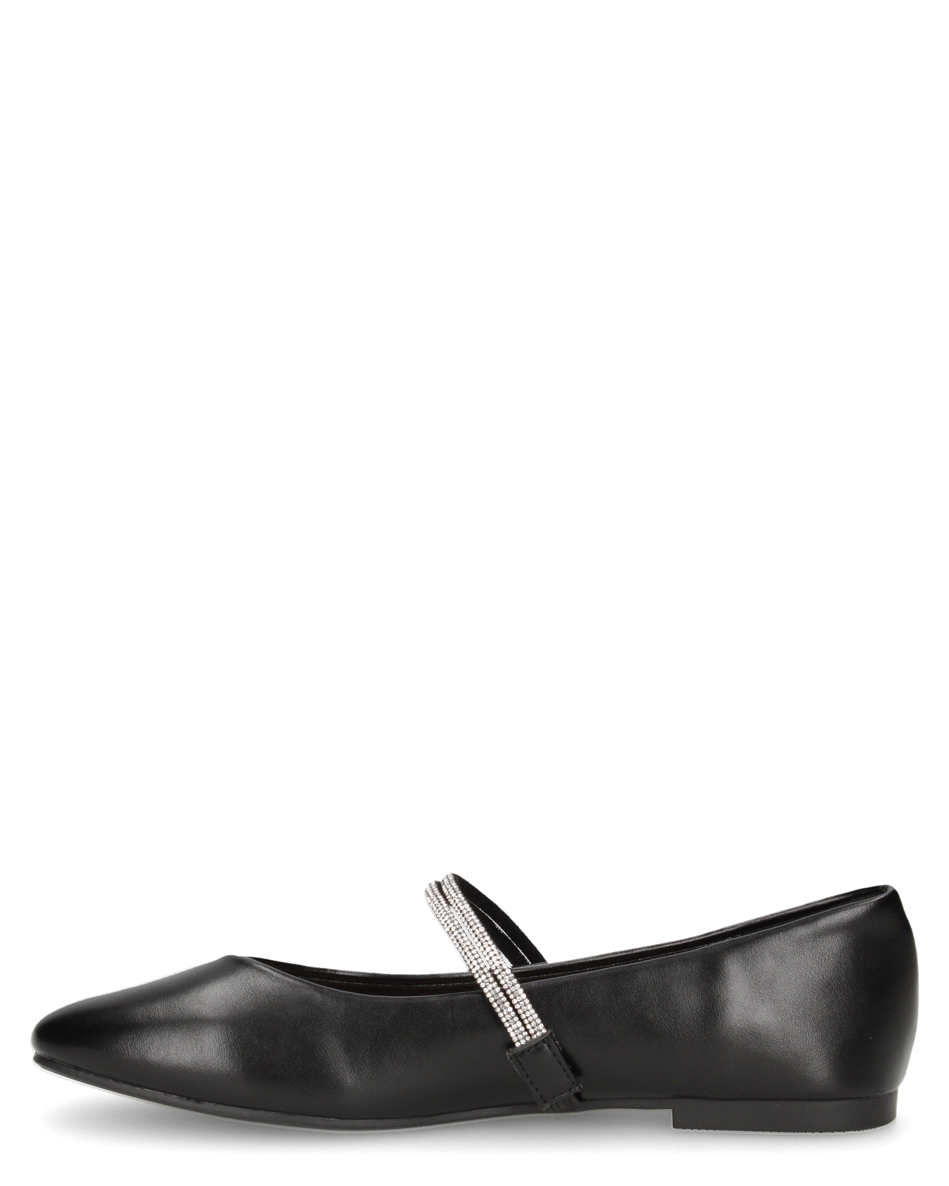 SELMA - ballerine nere con listini glitterati