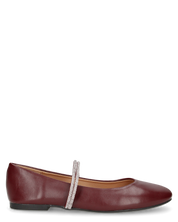 SELMA - ballerine bordeaux con listini glitterati