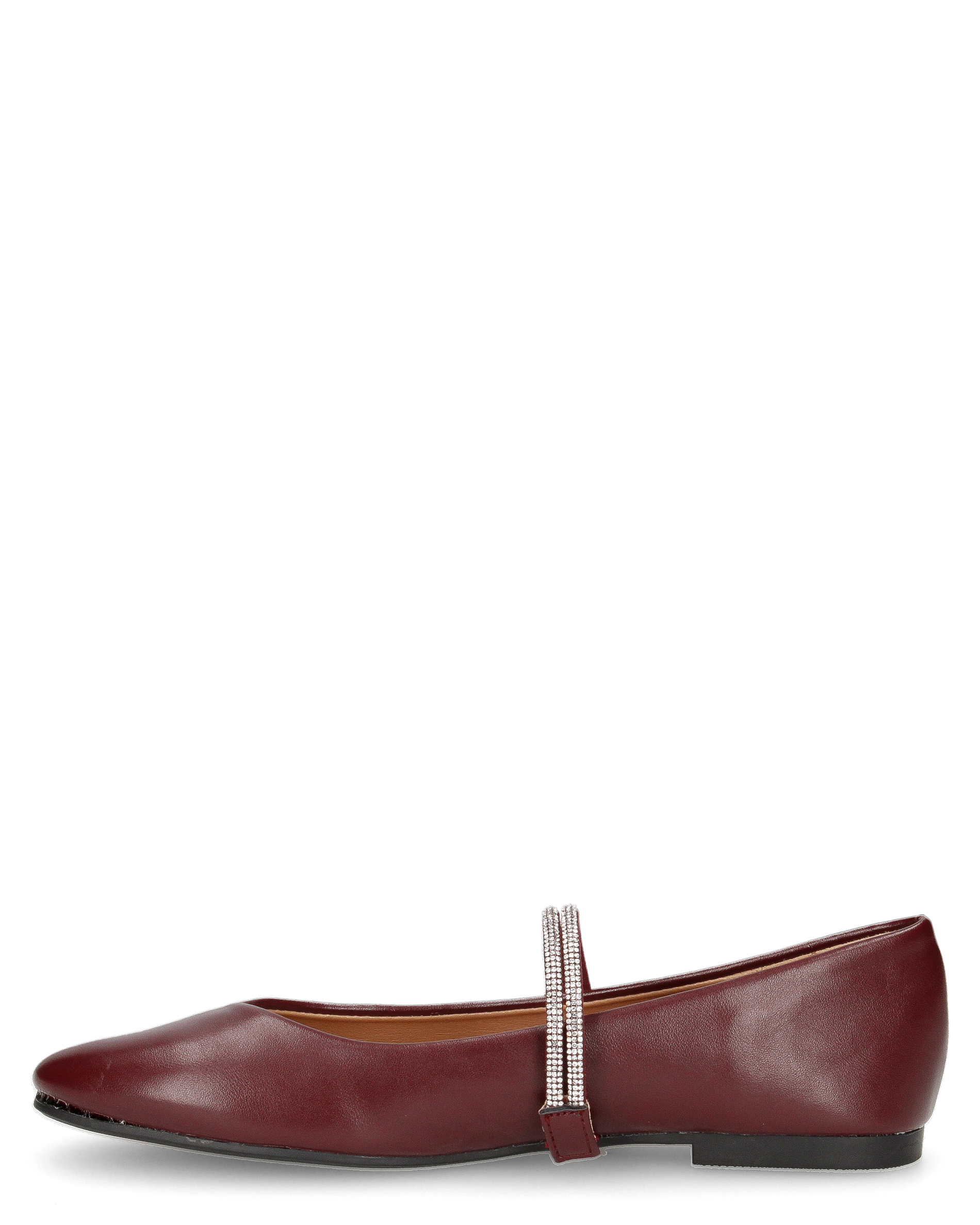 SELMA - ballerine bordeaux con listini glitterati