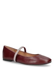 SELMA - ballerine bordeaux con listini glitterati