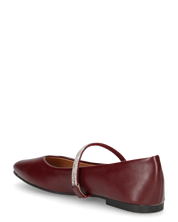 SELMA - ballerine bordeaux con listini glitterati