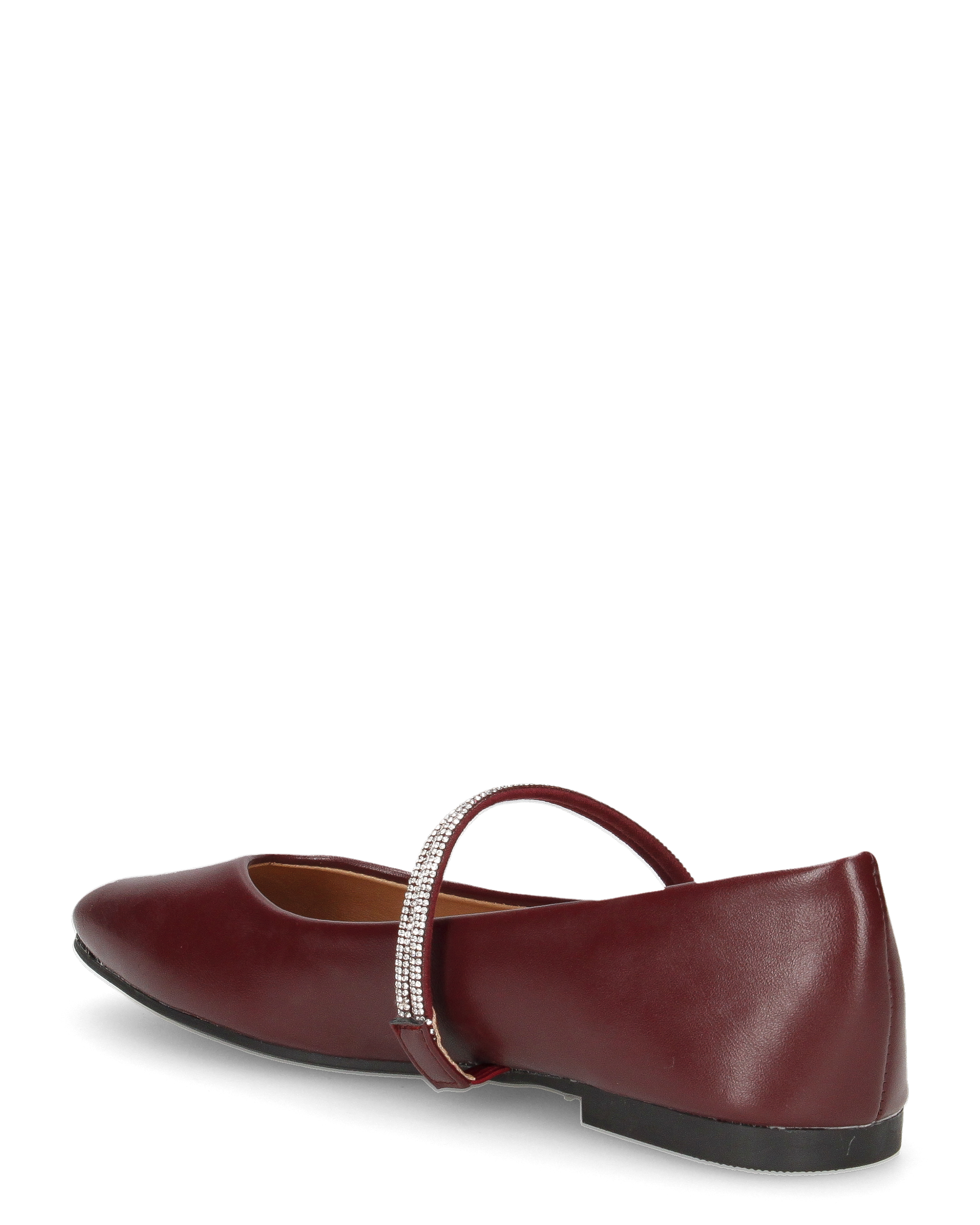 SELMA - ballerine bordeaux con listini glitterati