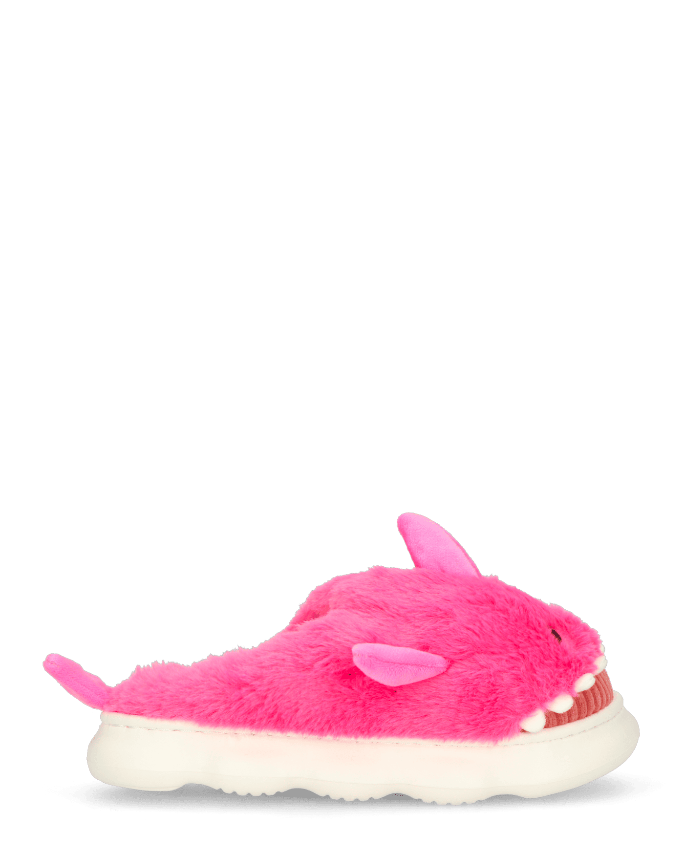 SHARKY - pantofole fucsia a forma di squalo peluche