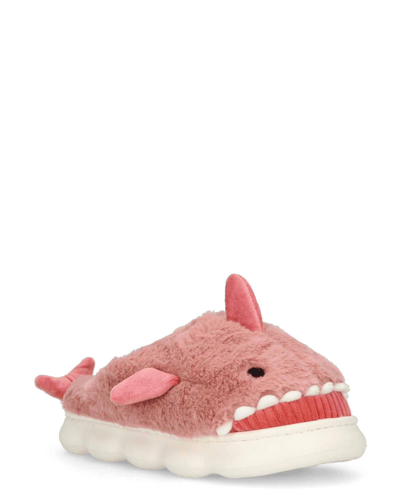 SHARKY - pantofole rosa a forma di squalo peluche