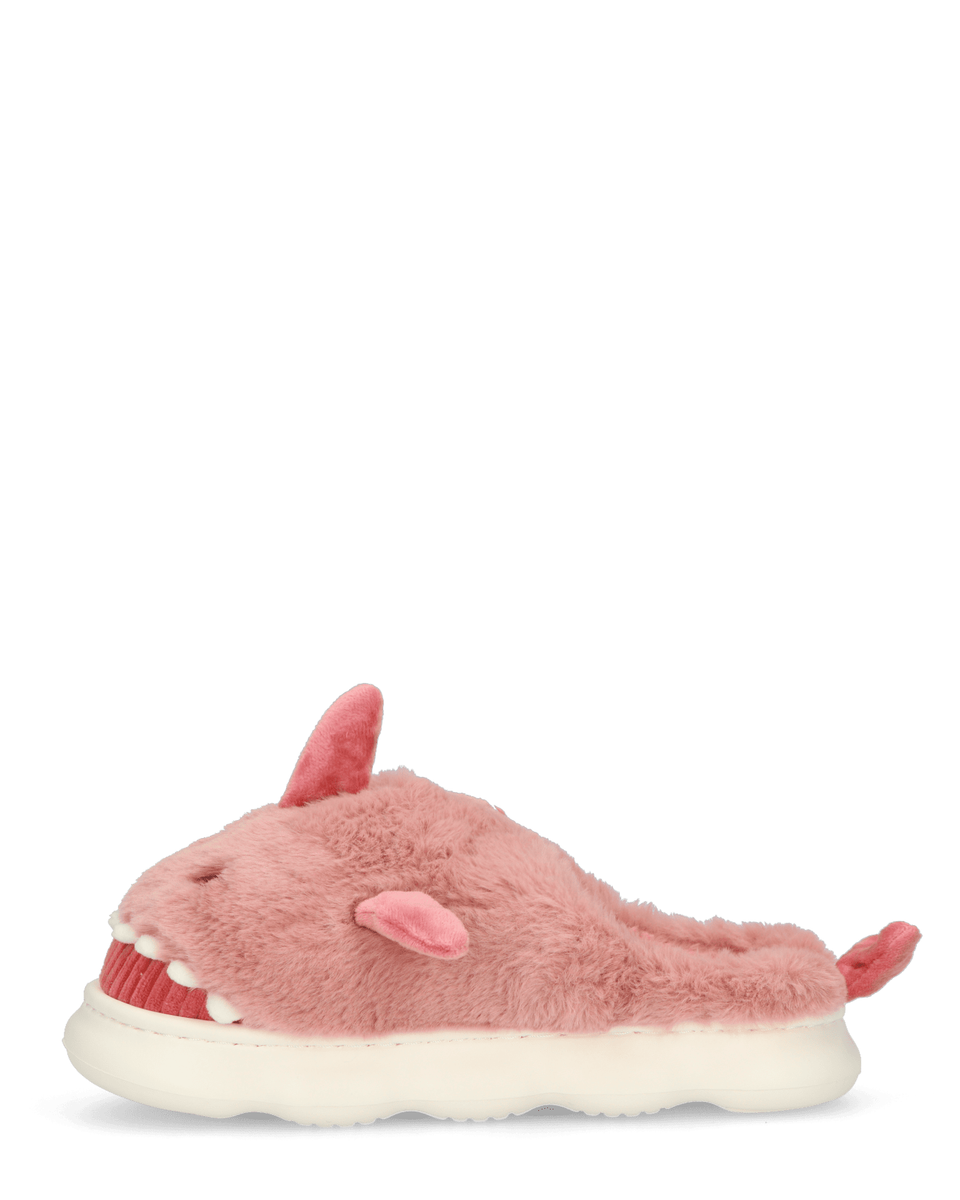 SHARKY - pantofole rosa a forma di squalo peluche