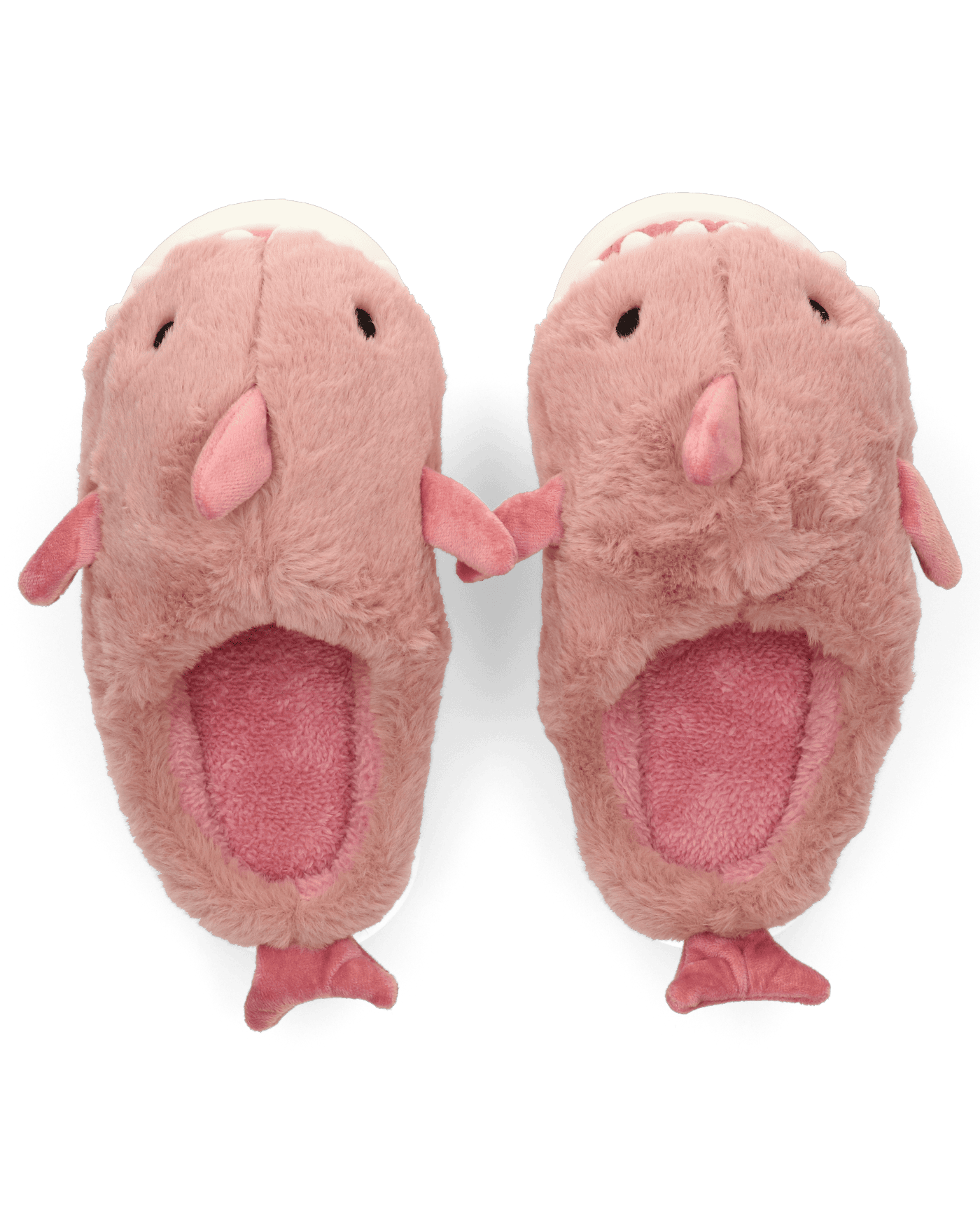 SHARKY - pantofole rosa a forma di squalo peluche
