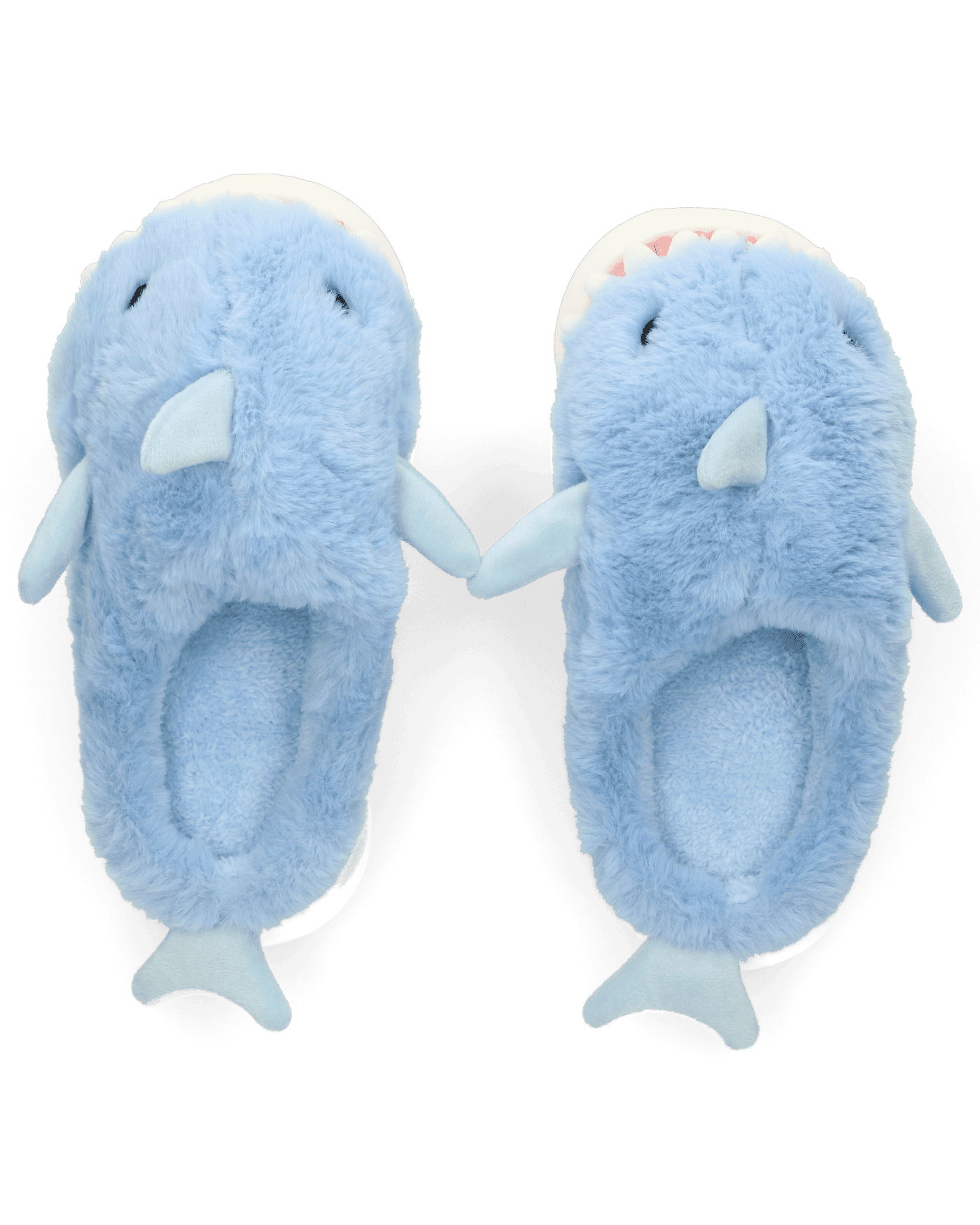 SHARKY - pantofole azzurre a forma di squalo peluche