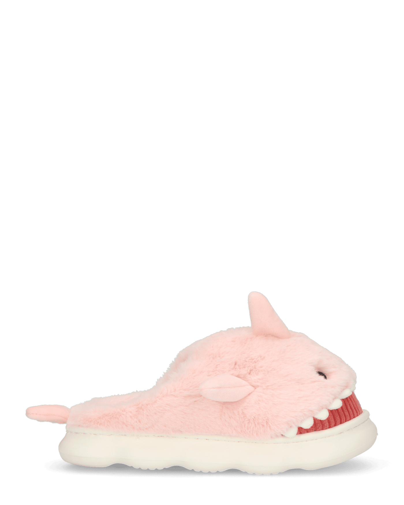 SHARKY - pantofole rosa a forma di squalo peluche