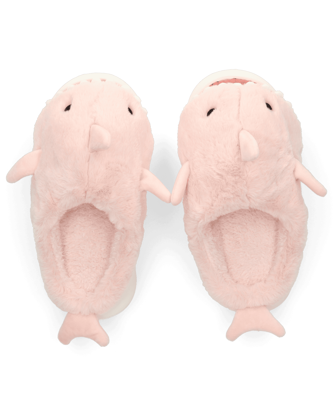 SHARKY - pantofole rosa a forma di squalo peluche
