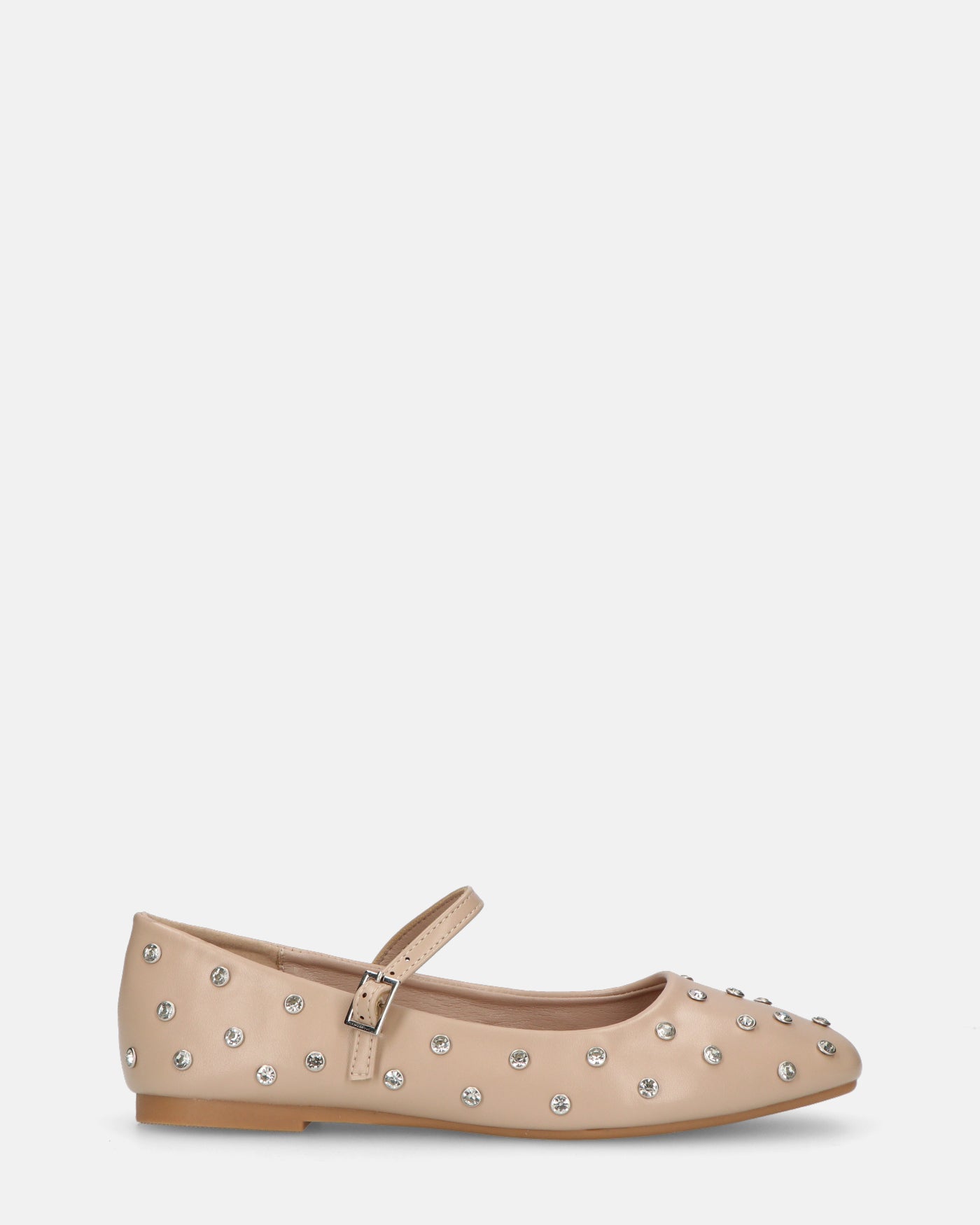 SOFIYA - ballerine beige con cinturino