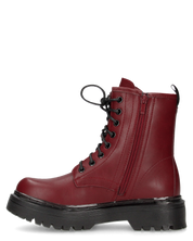 STACEE - stivaletti bordeaux stile anfibio con platform