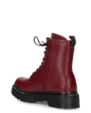 STACEE - stivaletti bordeaux stile anfibio con platform