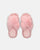 SUZUE - ciabattine aperte in punta in pelliccia rosa