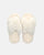 SUZUE - ciabattine aperte in punta in pelliccia bianca