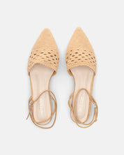 SWAMI - sandali bassi beige con decorazione