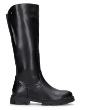 +Size TONIA - stivale alto nero con tacco e banda posteriore elastica, linea taglie plus!