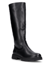 +Size TONIA - stivale alto nero con tacco e banda posteriore elastica, linea taglie plus!