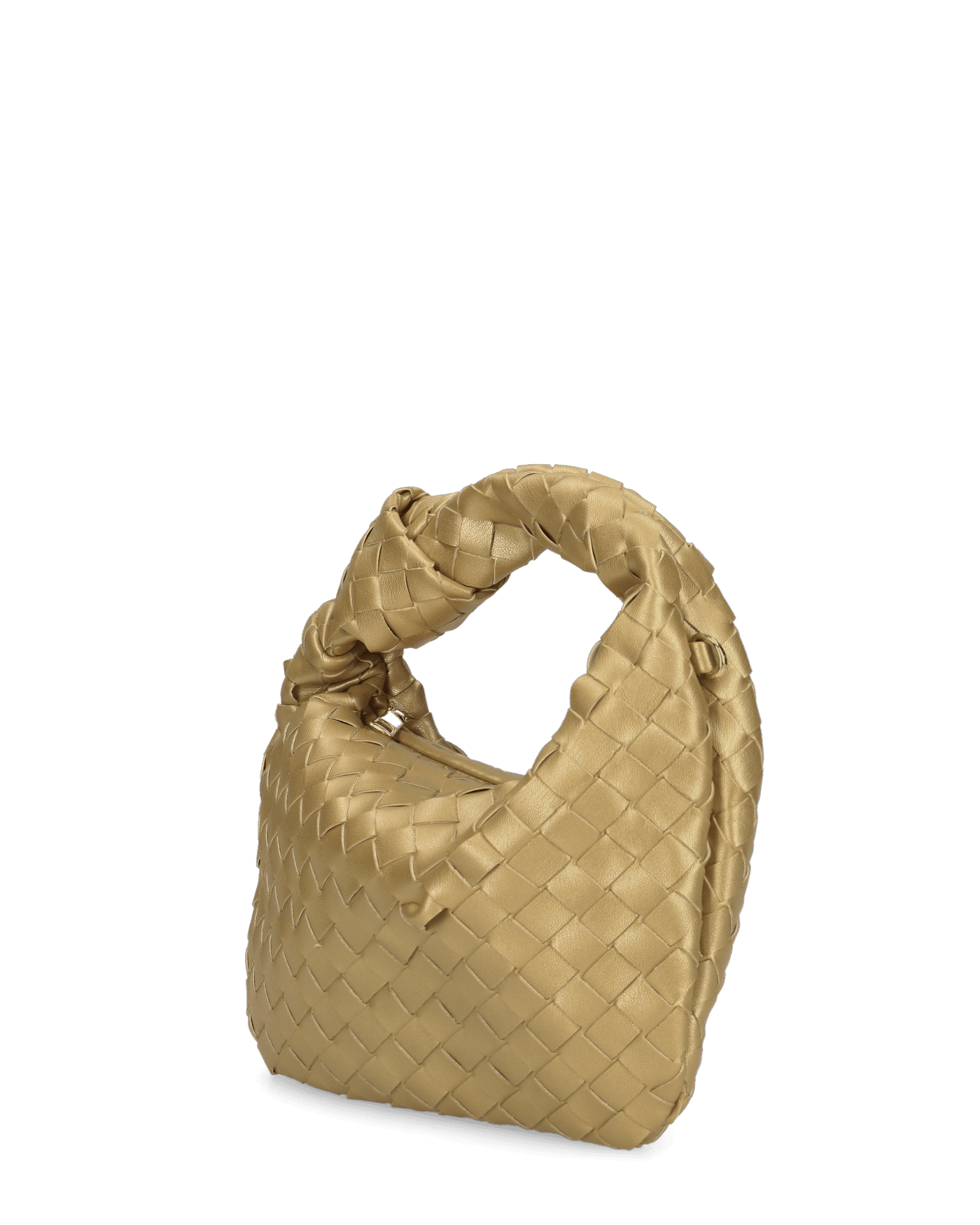 TAYLOR - borsa a spalla dorata intrecciata