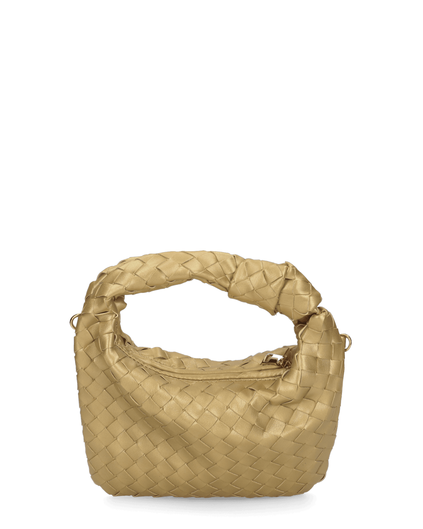 TAYLOR - borsa a spalla dorata intrecciata
