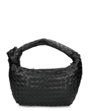 TAYLOR - borsa a spalla nera intrecciata