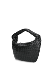 TAYLOR - borsa a spalla nera intrecciata