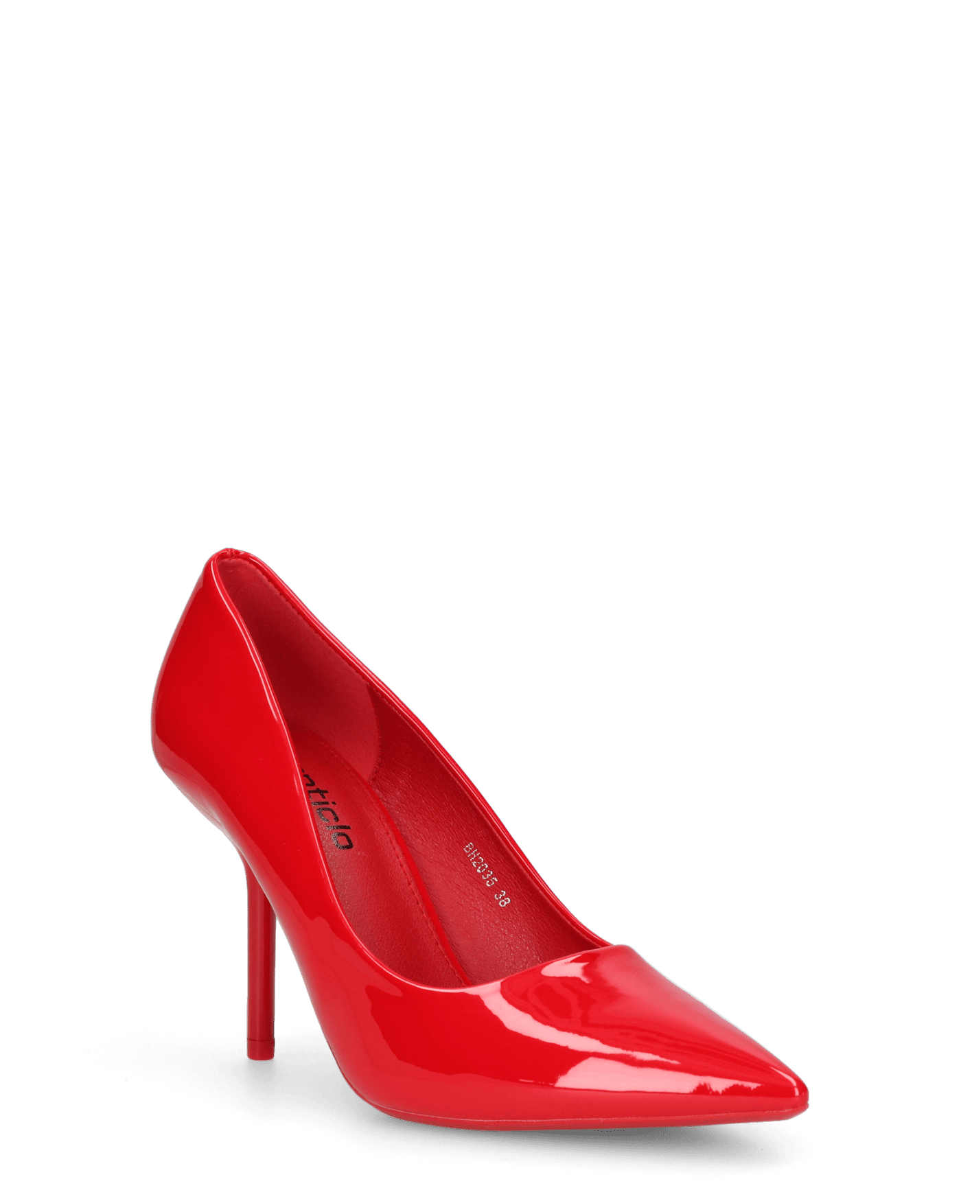 TOSCA - décolleté in glassy rosso