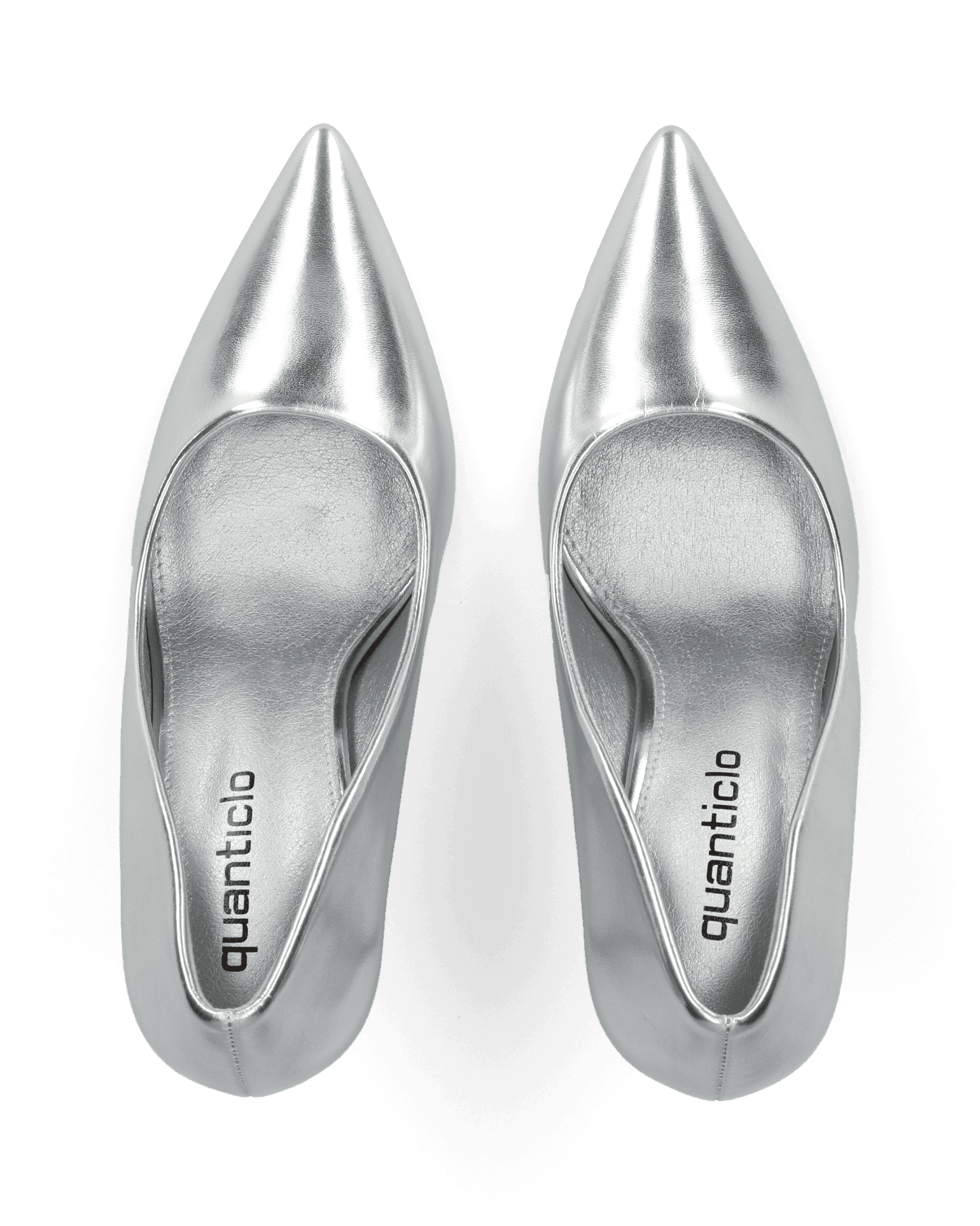 TOSCA - décolleté in glassy argento