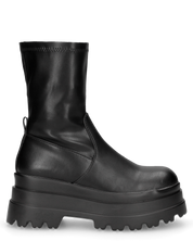 TRILLY - stivaletti platform neri con chiusura zip