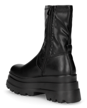 TRILLY - stivaletti platform neri con chiusura zip