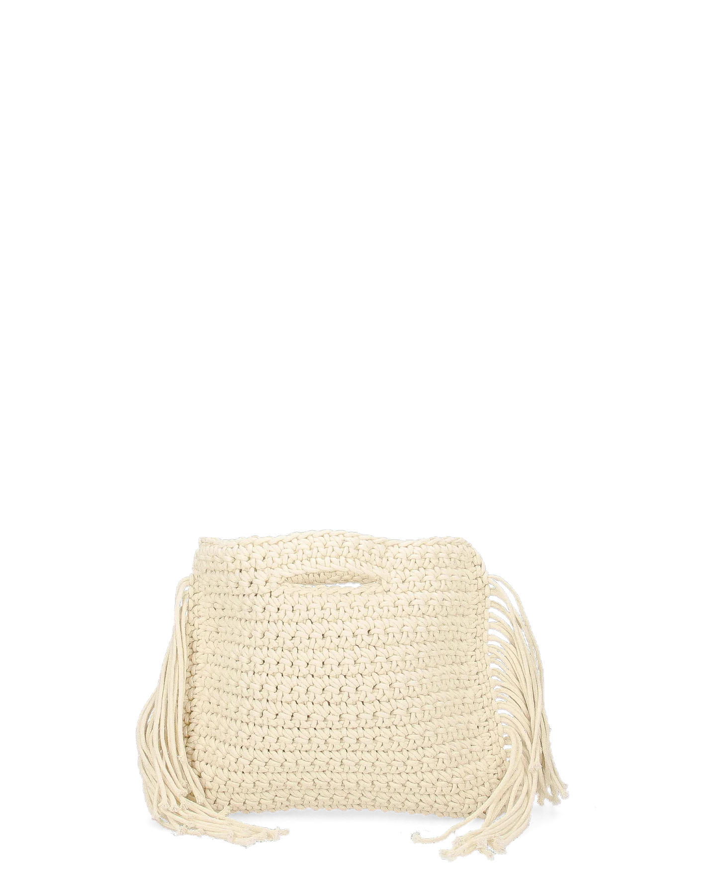TRIXIE - borsa beige chiaro con tracolla e tessuto intrecciato