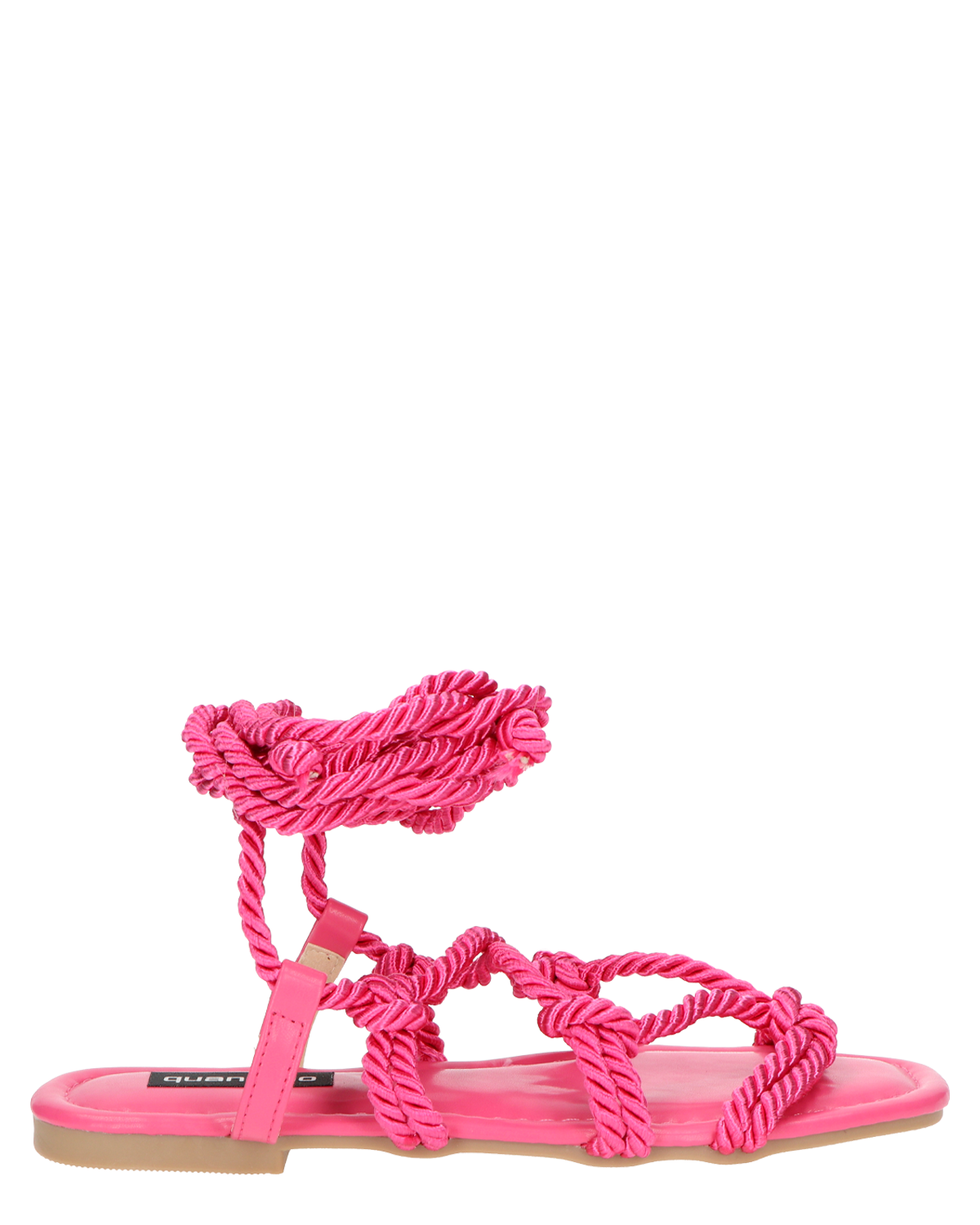 UNIQUE - sandali fucsia con lacci di corda