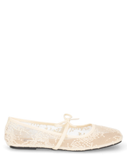 VITTORIA - ballerine beige in pizzo con fiocco