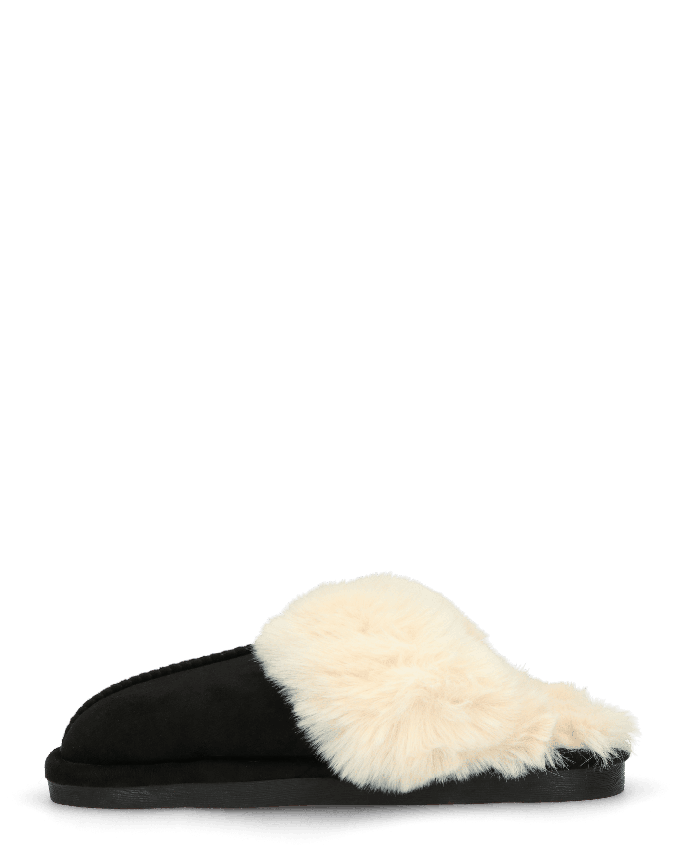 WOOLY - pantofole imbottite all interno nere