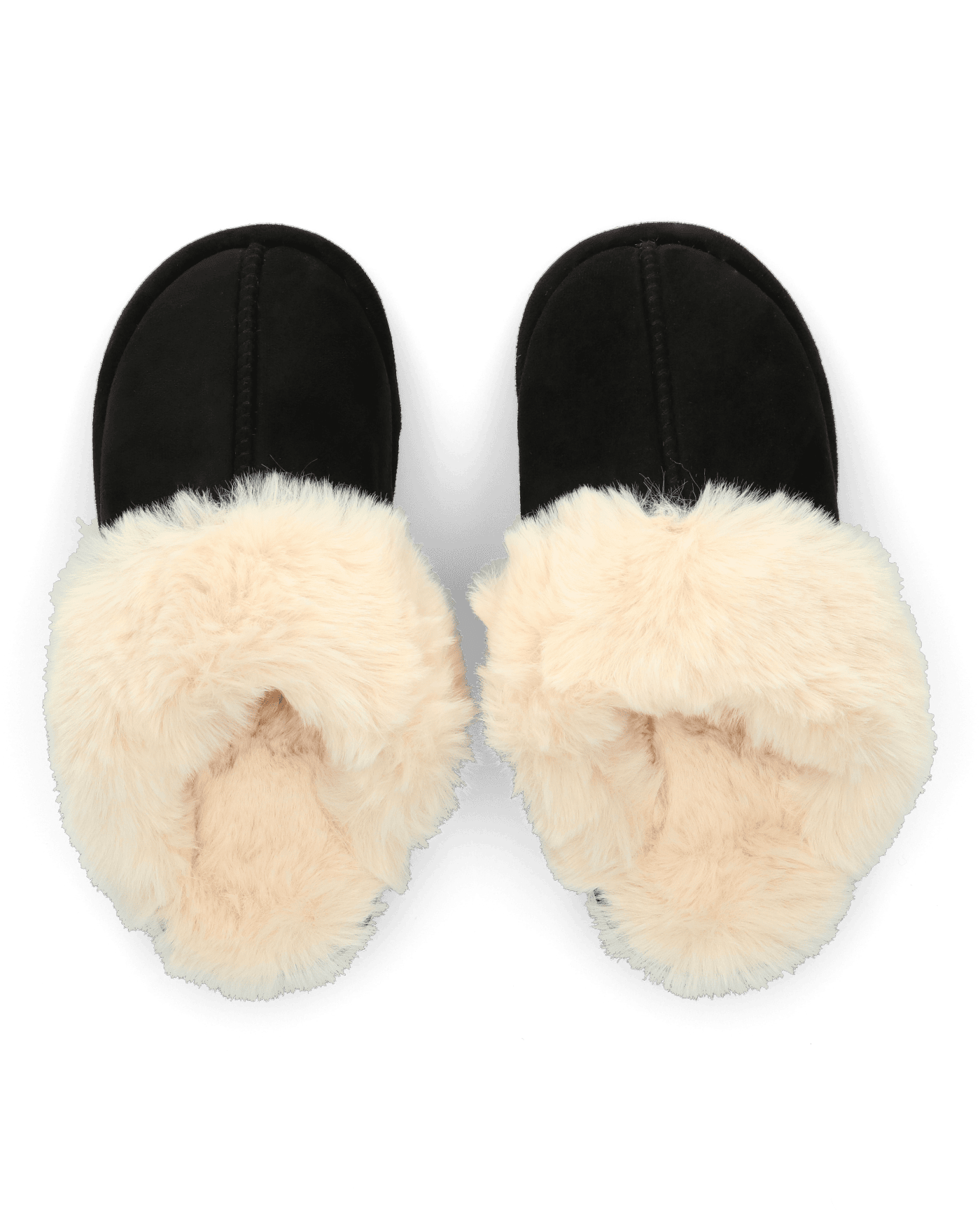 WOOLY - pantofole imbottite all interno nere