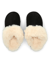 WOOLY - pantofole imbottite all interno nere