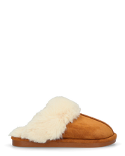 WOOLY - pantofole imbottite all interno marroni