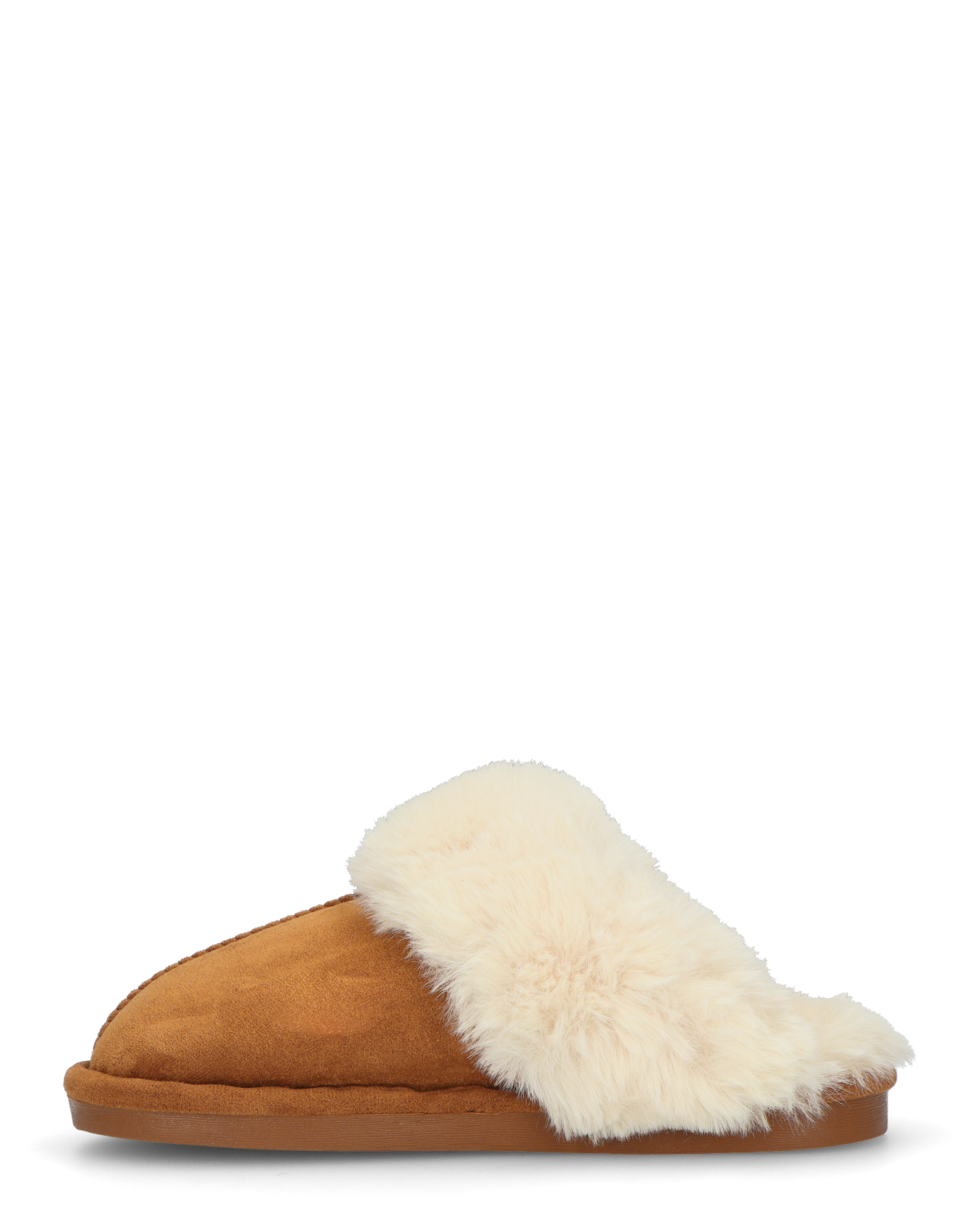 WOOLY - pantofole imbottite all interno marroni